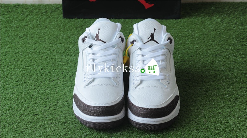 Authentic Air Jordan 3 BHM Mocha White Coffee